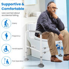 NewHome™ Adjustable Safety Rails for Toilets product image