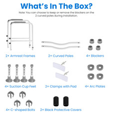 NewHome™ Adjustable Safety Rails for Toilets product image