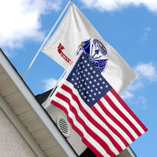 Embroidered 3 x 5-Foot US and Military Flag Set product image