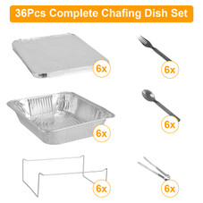 36-Piece Disposable Chafing Dish Set product image