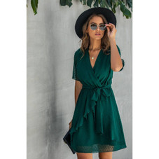 Women's Ruffle Romance Wrap Dress product image