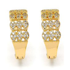 18K Gold-Filled CZ 20mm Hoop Earrings product image