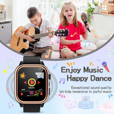 Kids Smart Watch with 16 Puzzle Games HD Touch Screen Camera Music Player Pedometer Alarm Clock Calculator Flashlight Kids Watches Gift, Black product image