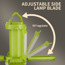 Portable LED Camping Lantern Rechargeable for Power Outages Emergency Battery Operated Tent Light Phone Charger with 4 Light Modes for Outdoor Hiking Color Green product image