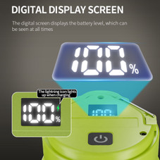 Portable LED Camping Lantern Rechargeable for Power Outages Emergency Battery Operated Tent Light Phone Charger with 4 Light Modes for Outdoor Hiking Color Green product image
