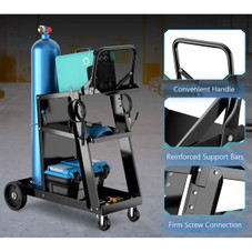 3-Tier Welding Cart with Tilt-Table, 4 Wheels, & Tank Storage product image