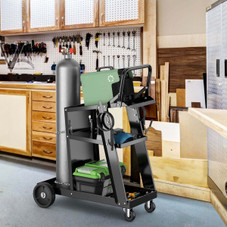 3-Tier Welding Cart with Tilt-Table, 4 Wheels, & Tank Storage product image