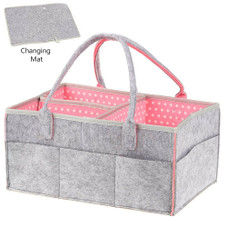 Portable Nursery Storage Organizer for Babies with Changing Mat product image