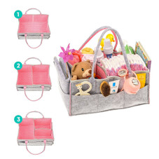 Portable Nursery Storage Organizer for Babies with Changing Mat product image