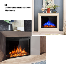 GoFlame 36'' 750W-1500W Electric Fireplace product image