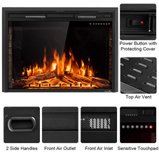 GoFlame 36'' 750W-1500W Electric Fireplace product image