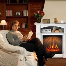32-Inch 1400W Electric TV Stand Fireplace with Shelf & Remote product image