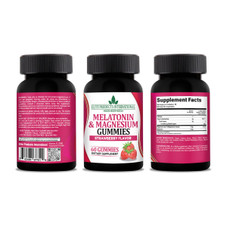 Melatonin & Magnesium Gummies, Strawberry Flavor, 60 ct. product image