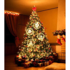 3D Large Christmas LED Hanging Ornaments (Set of 3) product image