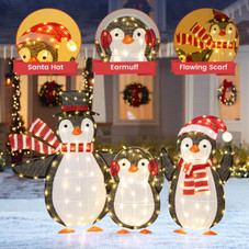 3-Piece Light-up Penguins Christmas Decorations product image 3-Piece Light-up Penguins Christmas Decorations product image