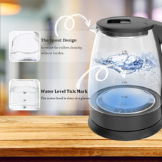 1.8-Liter Colorful Electric Glass Kettle product image