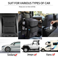 1.8 + 2.8-Gallon Car Trash Cans with Lid & Storage Pockets product image