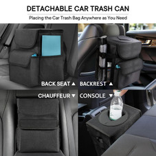 1.8 + 2.8-Gallon Car Trash Cans with Lid & Storage Pockets product image