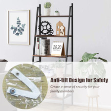 5-Tier Industrial Ladder Bookshelf  product image