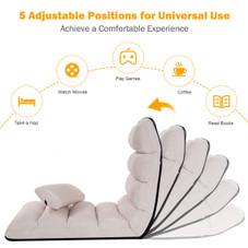 Folding Lazy Sofa Chair with Pillow product image