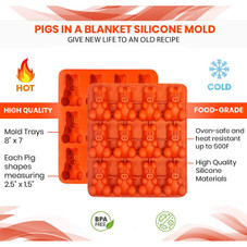 Oink Bites Little Pigs in a Blanket Silicone Mold (2-Pack) product image