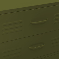 Chest of Drawers Olive Green 31.5"x13.8"x40" Steel product image