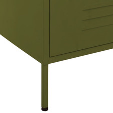 Chest of Drawers Olive Green 31.5"x13.8"x40" Steel product image