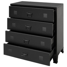 Chest of Drawers Metal Industrial Style 30.7"x15.7"x36.6" Black product image