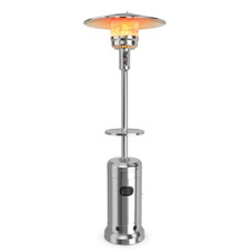 48,000BTU 87" Propane Patio Heater with Table and Wheels product image
