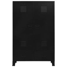 Wardrobe Industrial Black 35.4"x15.7"x55.1" Steel product image