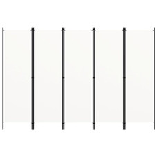 5-Panel Room Divider White 98.4"x70.9" product image