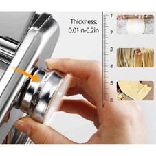 Stainless Steel Pasta Making Machine with 6 Thickness Settings product image