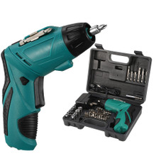 2-in-1 Cordless Rechargeable Screwdriver with 45-Piece Accessory Set product image