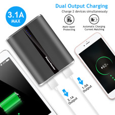 PowerMaster™ 12,000mAh Portable 3.1A Power Bank with Dual USB Ports  product image