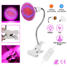 iMounTEK® LED Plant Grow Light with 12W Red/Blue Bulb and Clip-on Base product image