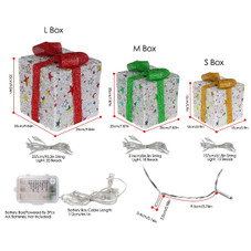 Lighted Gift Boxes (Set of 3) product image