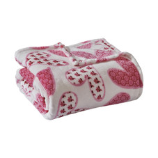 Noble House Heart-Themed Plush Throw Blanket product image