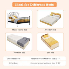 Foldable Bed Rail Swing Down Baby Bed Guard Rail product image