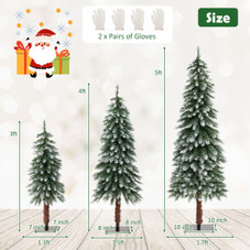 Snowy and Slim Pre-Lit Christmas Trees (Set of 3) product image Snowy and Slim Pre-Lit Christmas Trees (Set of 3) product image