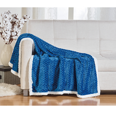 Sheradian Reversible Braided Sherpa Throw Blanket product image