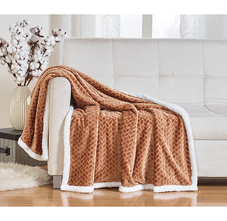 Sheradian Reversible Braided Sherpa Throw Blanket product image