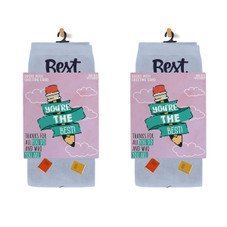 Greeting Card with Fun Crew Length Novelty Socks (2-Pack) product image