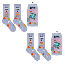 Greeting Card with Fun Crew Length Novelty Socks (2-Pack) product image