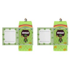 Greeting Card with Fun Crew Length Novelty Socks (2-Pack) product image