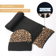 Nicole Miller New York Hanging Scarf and Beanie Set product image