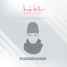 Nicole Miller New York Hanging Scarf and Beanie Set product image