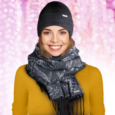 Nicole Miller New York Hanging Scarf and Beanie Set product image