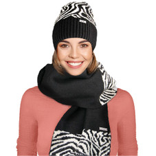 Nicole Miller New York Hanging Scarf and Beanie Set product image