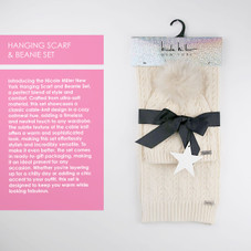Nicole Miller New York Hanging Scarf and Beanie Set product image