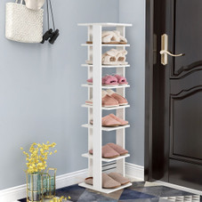 7-Tier Wooden Multi-Shoe Storage Stand and Organizer product image
